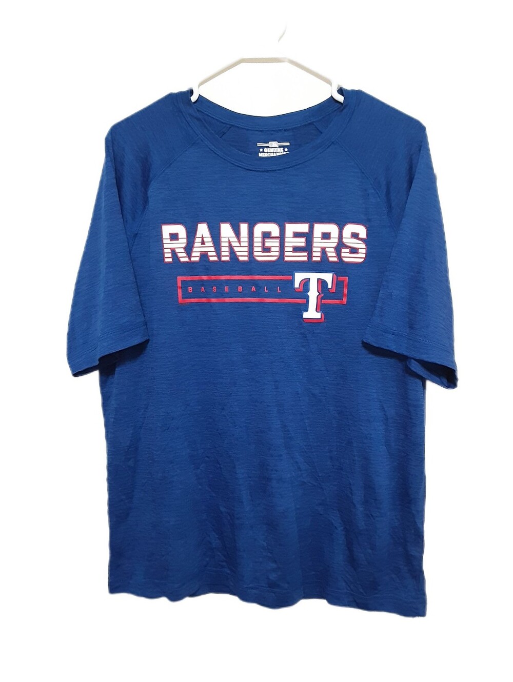 Texas Rangers Athletic Tee Shirt Mens Large